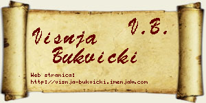 Višnja Bukvički vizit kartica